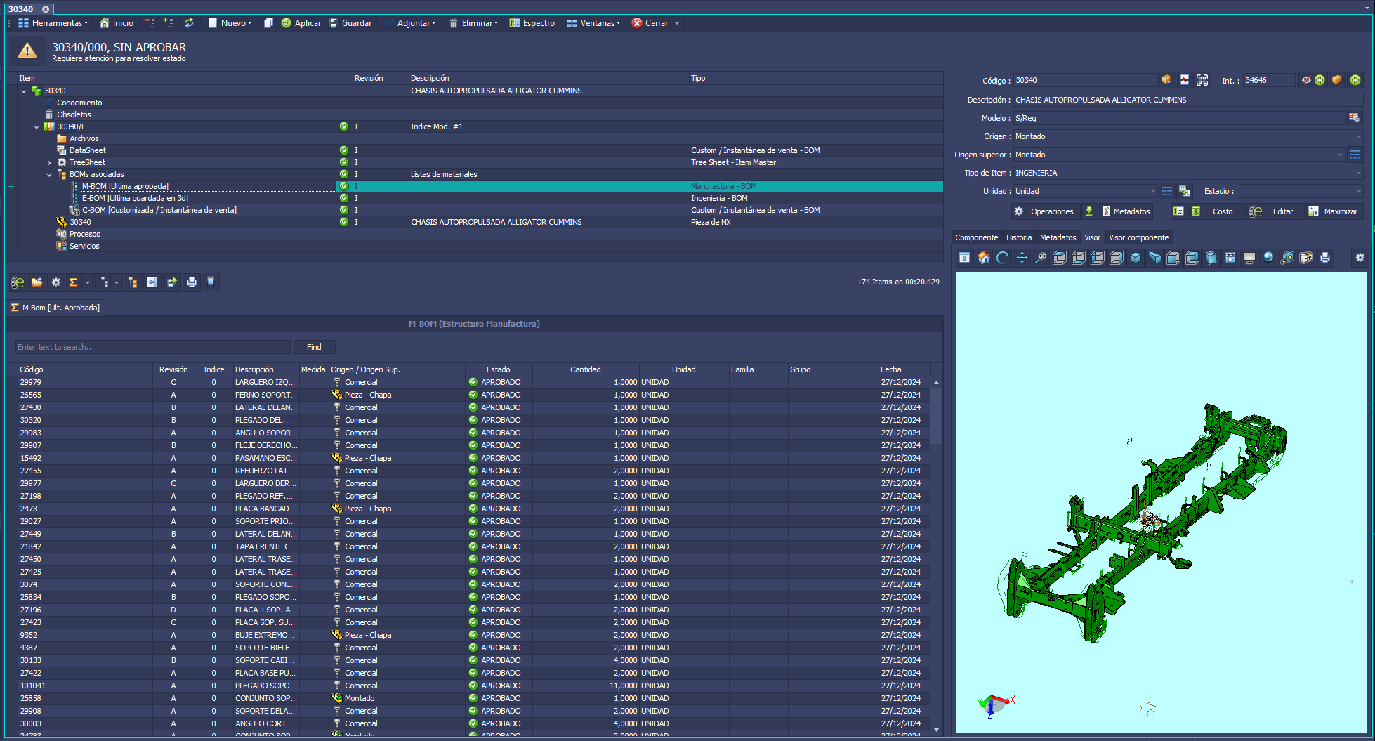 Item Master Central & Visor 3D Multi-Formato