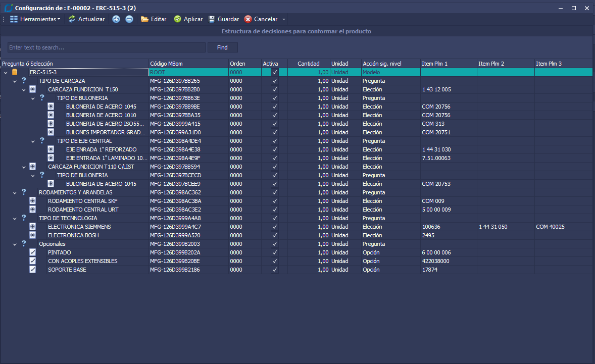 Configurador de Productos Multi-Opción (Formulario 162)